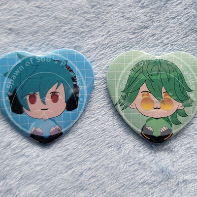 Heartsteel heart buttons
