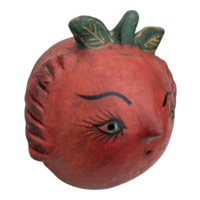 Coconut mask. Collectibles. Home decoration. Wall decoration. Interior decoration. Mexican mask. Mexican craft. Mexican Folk Art. - Thumbnail 1
