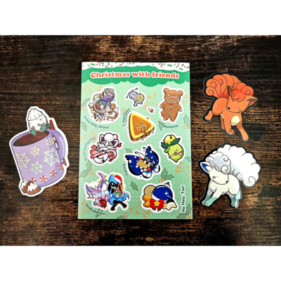 November 2024 holiday pokémon sticker pack