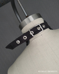 OOAK Bloodlines Choker - Blk/Silver - Thumbnail 6