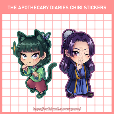 The apothecary diaries chibi stickers