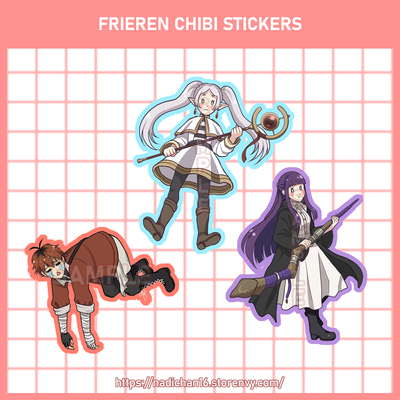 Frieren Chibi Stickers