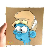 Triptych Drawings by Dhani Barragan "The Smurson”  - Thumbnail 6