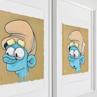 Triptych Drawings by Dhani Barragan "The Smurson”  - Thumbnail 8