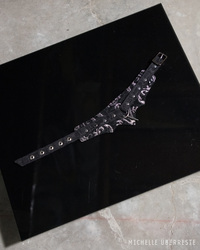 OOAK Bloodlines Choker - Blk/Silver - Thumbnail 7