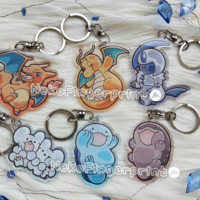 Pokemon - Pressed against Glass Acrylic Keychain Vol 4 - Thumbnail 1