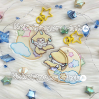 Jirachi Swing Acrylic Keychain - Thumbnail 1