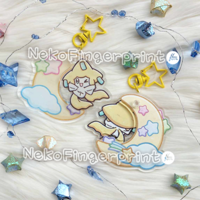 Jirachi swing acrylic keychain