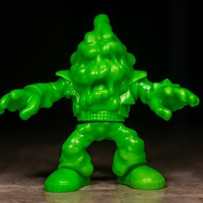 Johnny ooze: slime green debut edition sofubi