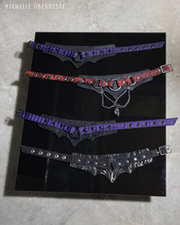 OOAK Bloodlines Choker - Purple Stripe - Thumbnail 5