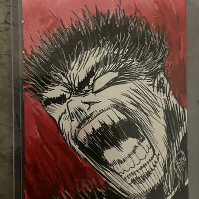 Guts sketch card (original art)