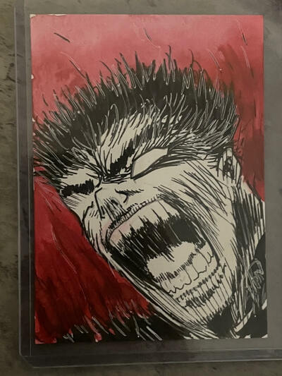 Guts sketch card (original art)