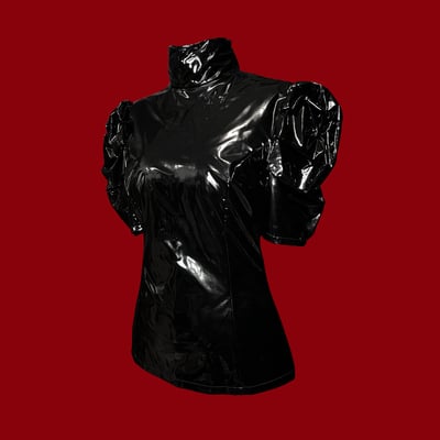 Pvc egl blouse [black]