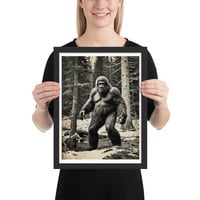 Funny Bigfoot Sasquatch Sighting Photo Framed poster - Thumbnail 3