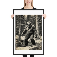 Funny Bigfoot Sasquatch Sighting Photo Framed poster - Thumbnail 6
