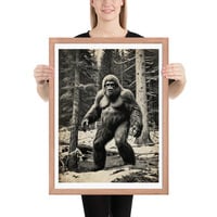 Funny Bigfoot Sasquatch Sighting Photo Framed poster - Thumbnail 12