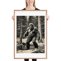 Funny Bigfoot Sasquatch Sighting Photo Framed poster - Thumbnail 13