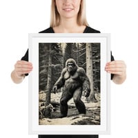 Funny Bigfoot Sasquatch Sighting Photo Framed poster - Thumbnail 18
