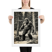 Funny Bigfoot Sasquatch Sighting Photo Framed poster - Thumbnail 19
