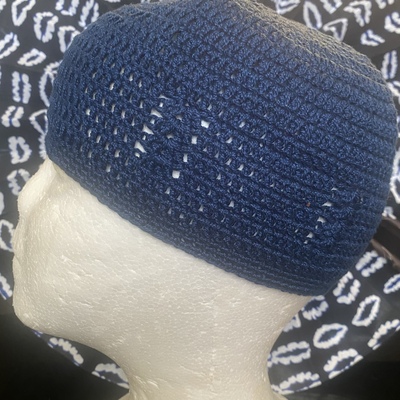 Navy blue keepah (handmade)