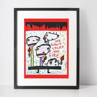 🧑‍🤝‍🧑 Drawing by Celipe Perroloco "We didn´t start the fire"  - Thumbnail 1