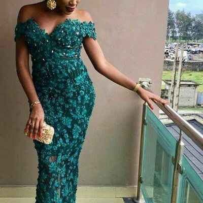 Elegant green sheath mother of bride groom dress evening formal prom dress