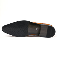 Men's genuine leather brogue pointed toe shoes - Thumbnail 5