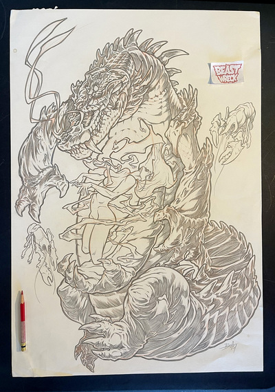 CROC-LORD pencil art