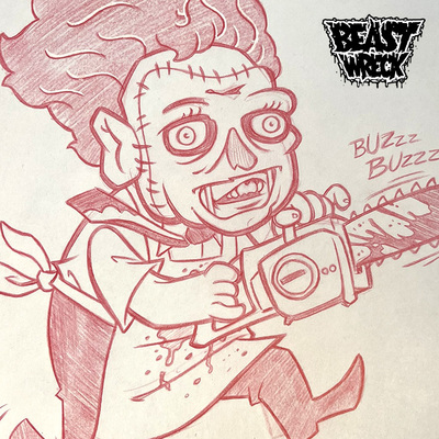 TCM: LEATHERFACE pencil art