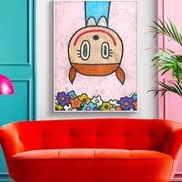 👧 Painting by Celipe Perroloco "Upside Down"  - Thumbnail 7