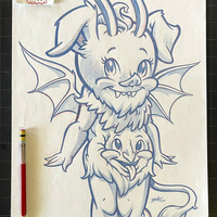 CUTIE DEMON pencil art - Thumbnail 1