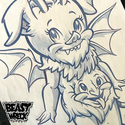 Cutie demon pencil art - Thumbnail 2