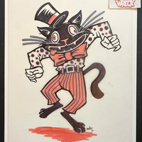 DANCING CAT CREEP ink art - Thumbnail 1