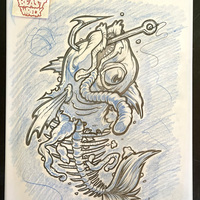 DEAD FISH pencil art - Thumbnail 1