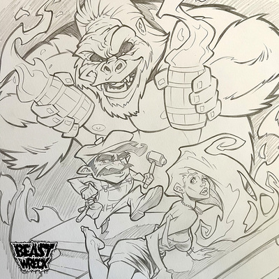 DONKEY KONG pencil artwork