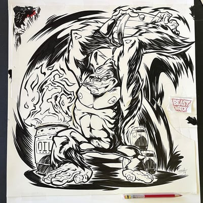 Donkey kong: fire barrels ink artwork - Thumbnail 5