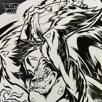 DONKEY KONG: FIRE BARRELS ink artwork - Thumbnail 1