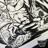 DONKEY KONG: FIRE BARRELS ink artwork - Thumbnail 2
