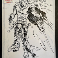 DRIZZT DO'URDEN ink artwork #1 - Thumbnail 1