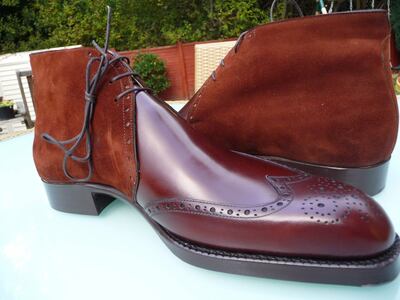 Handmade Men Genuine Suede Leather Chukka Boot