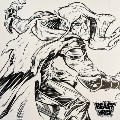 Drizzt do'urden ink artwork #2 - Thumbnail 4