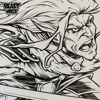 DRIZZT DO'URDEN ink or pencil artwork #3 - Thumbnail 2