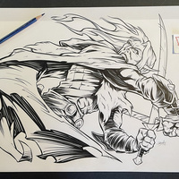 DRIZZT DO'URDEN ink artwork #5 - Thumbnail 1