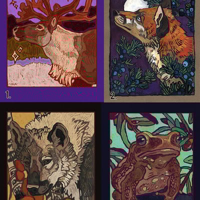 Animal postcards i - Thumbnail 2