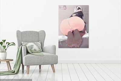 photo poster,anime,beautiful girl.A1 size is 23.39 x 33.11 inches.