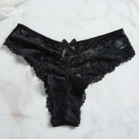 V Neck Sexy Lace Lingerie  Set  - Thumbnail 6