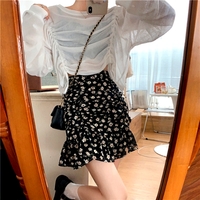 Stunning Floral Glamor Ruffle Layered Mini A-LINE Dress Cute Rave Awesome - Thumbnail 1