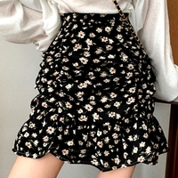 Stunning Floral Glamor Ruffle Layered Mini A-LINE Dress Cute Rave Awesome - Thumbnail 2