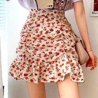 Stunning Floral Glamor Ruffle Layered Mini A-LINE Dress Cute Rave Awesome - Thumbnail 8