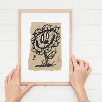 🌷Drawing by Celipe Perroloco "Happy FLower"  - Thumbnail 2